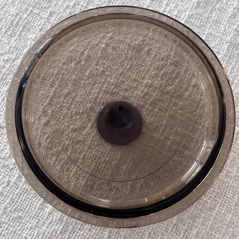 Pyrex Visions Amber Brown Glass Replacement Lid P-81-C Round Cover